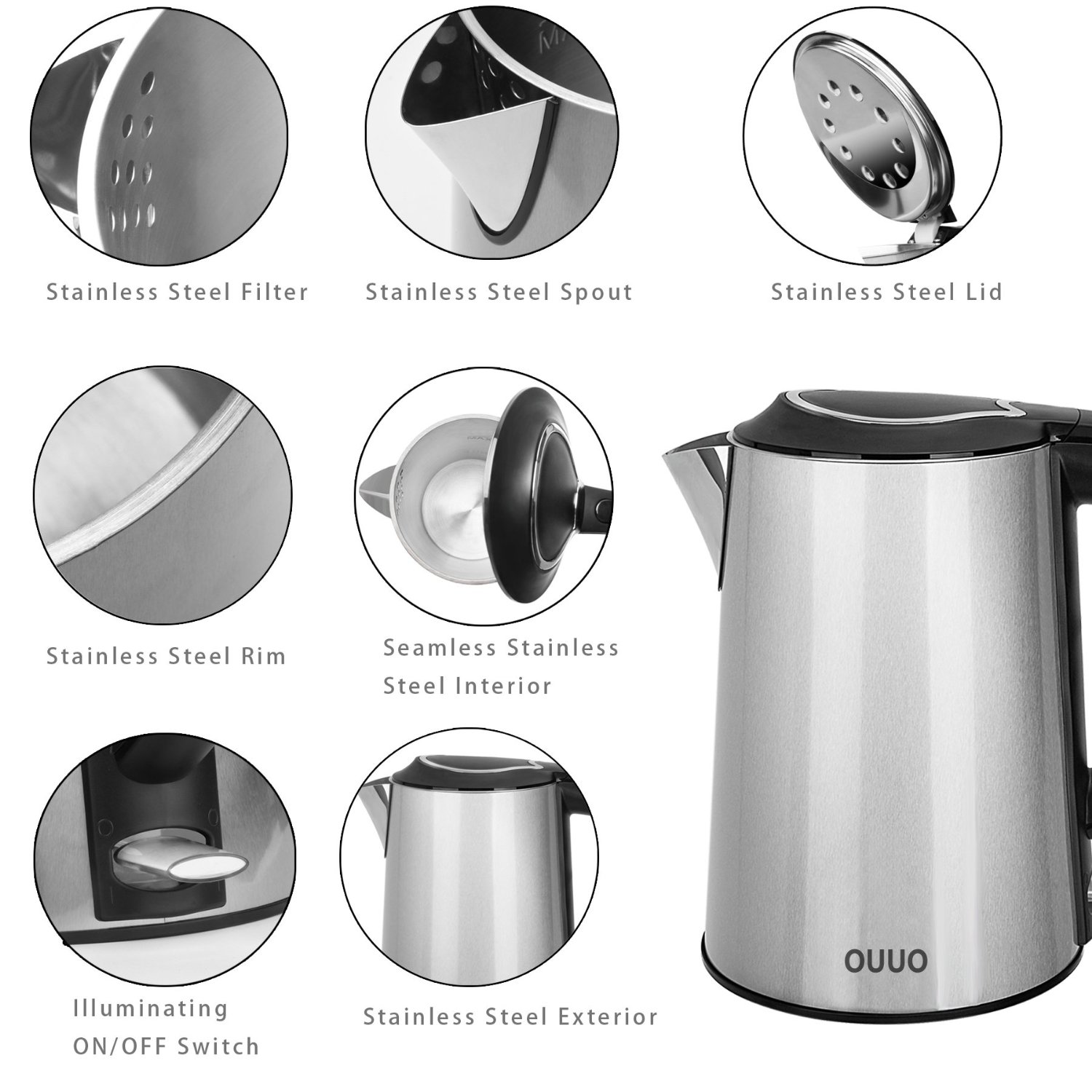 6 Safest Electric Tea Kettles Without Plastic with Reviews