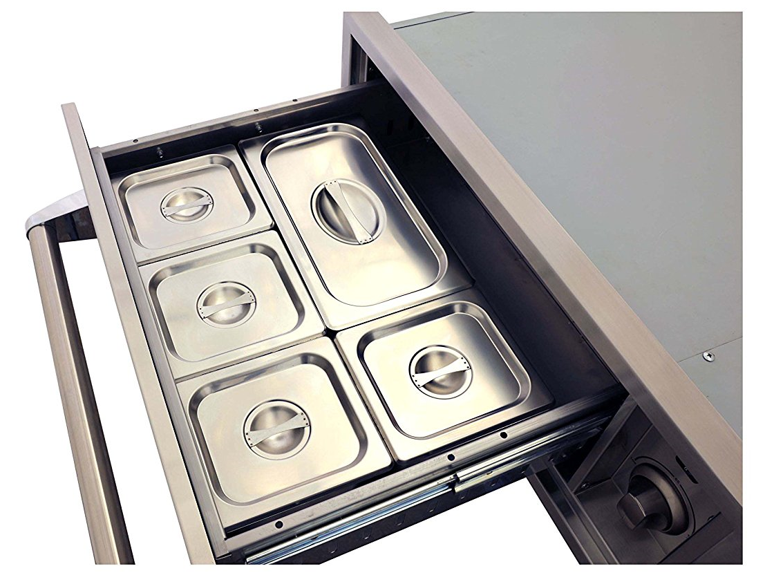 5 Warming Drawers for Outdoor Kitchen (Stainless Steel)