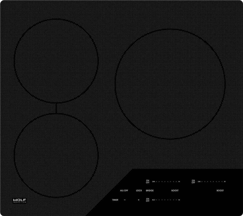 Wolf Ci365cb 36 Inch Induction Cooktop With 5 Cooking Zones 5 Bridge Zone Options Boost Mode Pan Sensing Melt Setting Independent Timer Indicators And Control Panel Lock Contemporary Unframed Edge