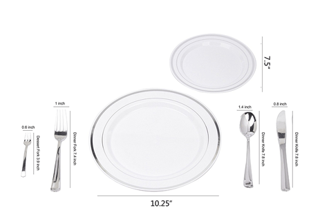 5 Elegant Plastic Plates for Weddings with Reviews