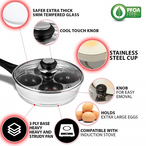 4 Best Egg Poacher Induction Pans with Reviews and Comparison