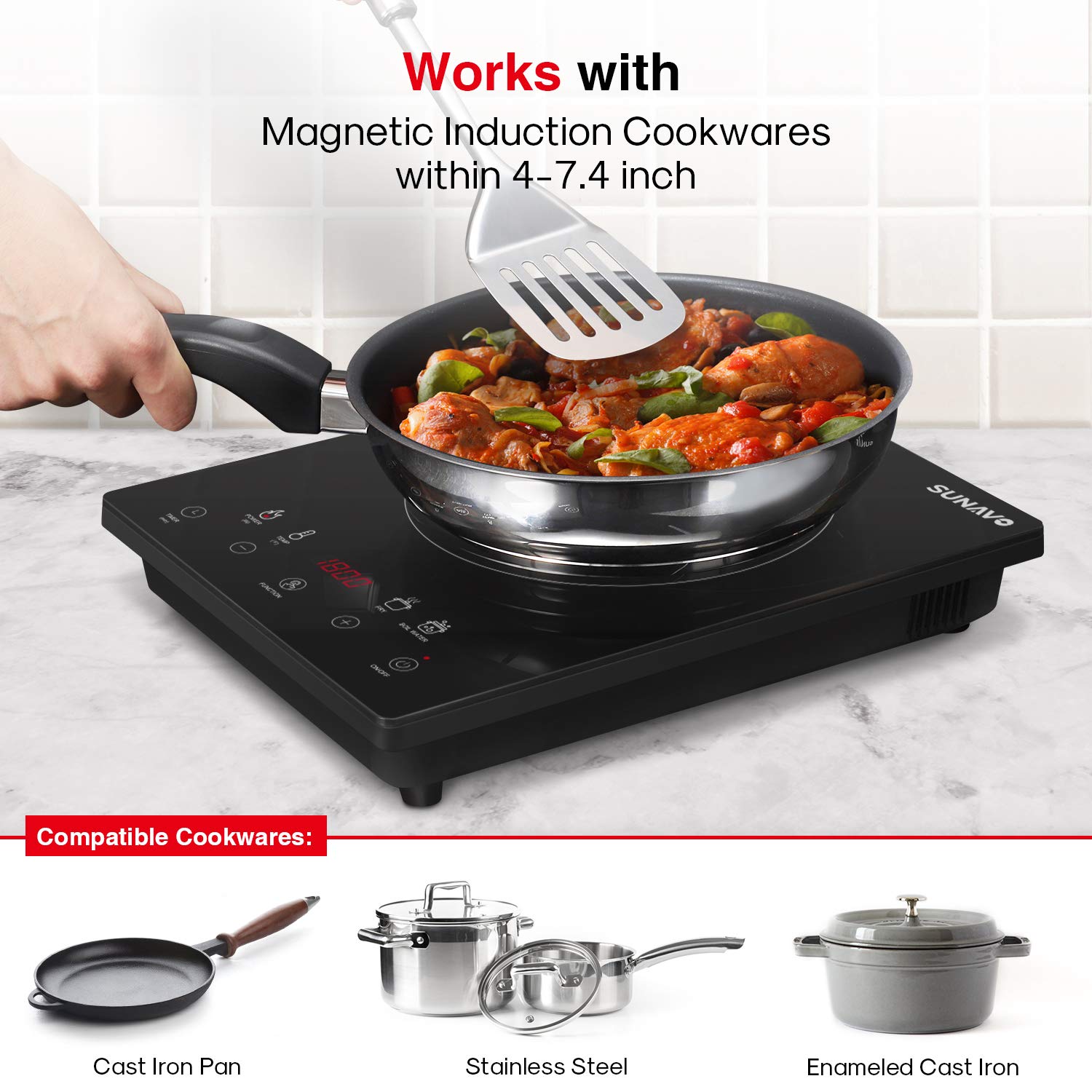 Sunavo CB-I11A Portable Induction Cooktop – your new fantastic portable ...