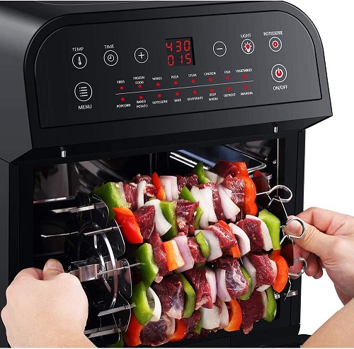 5 Best Air Fryers With Shelves And Rotisserie Comparison Table